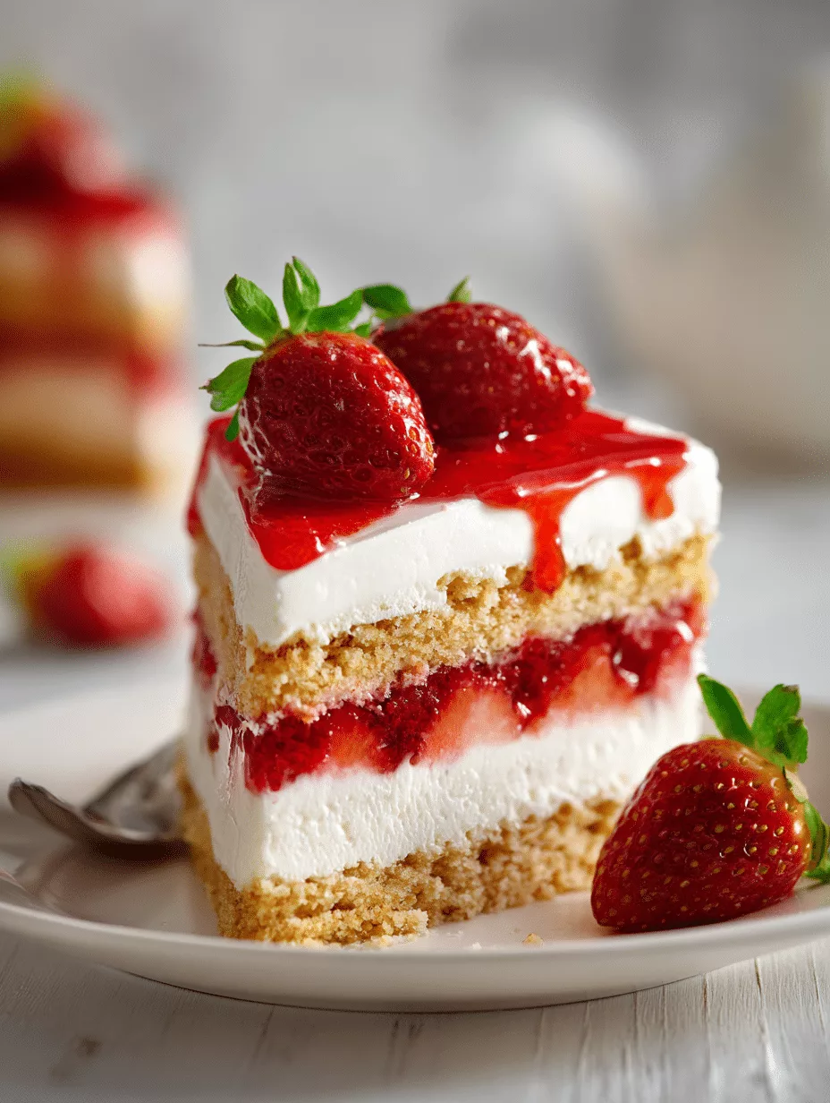 Strawberry Cake and Cheesecake