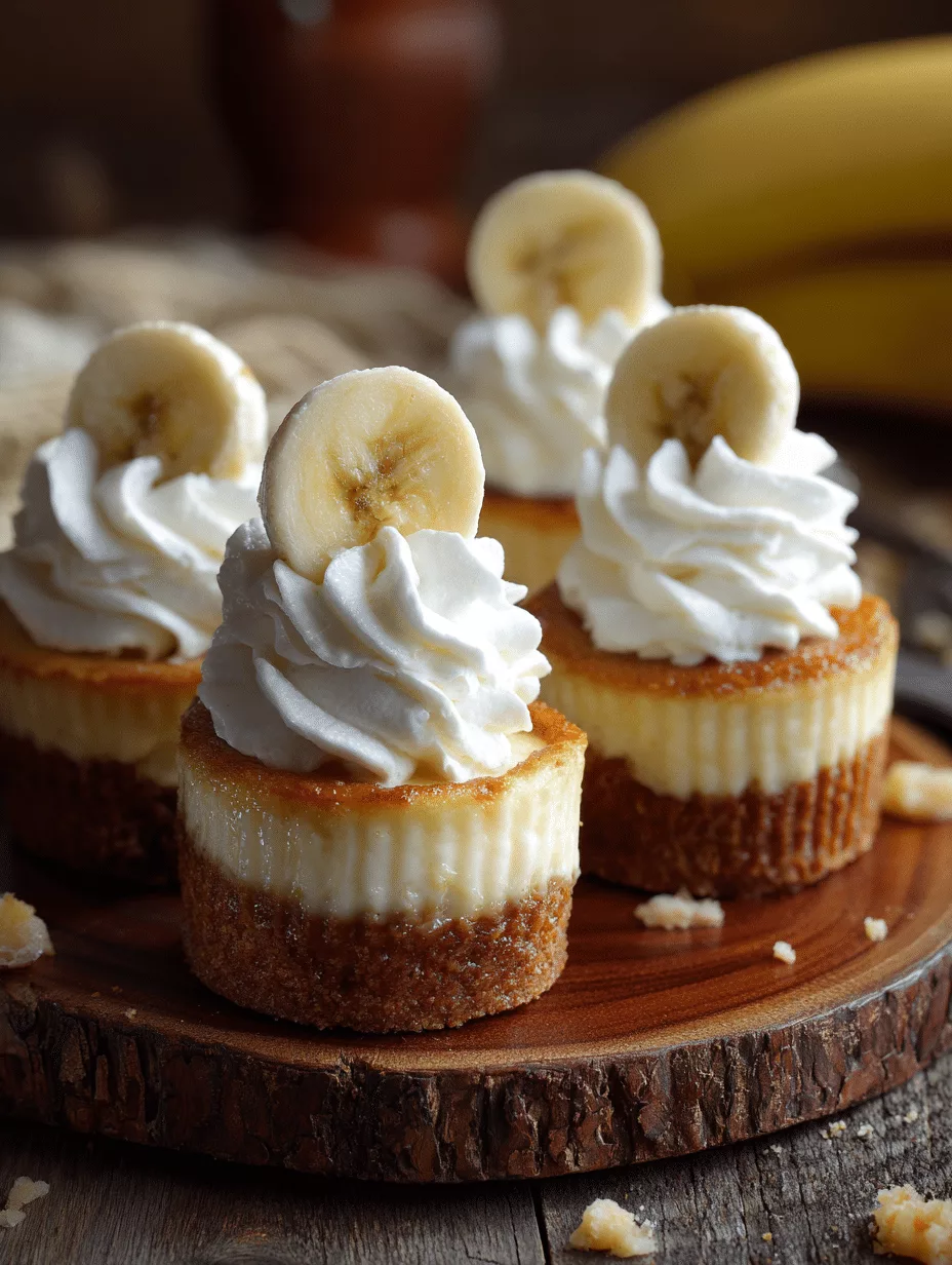 Mini Banana Pudding Cheesecake