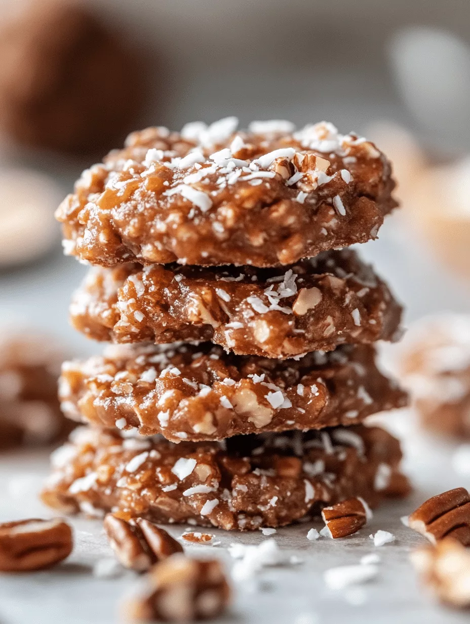 No Bake Pecan Praline Cookies