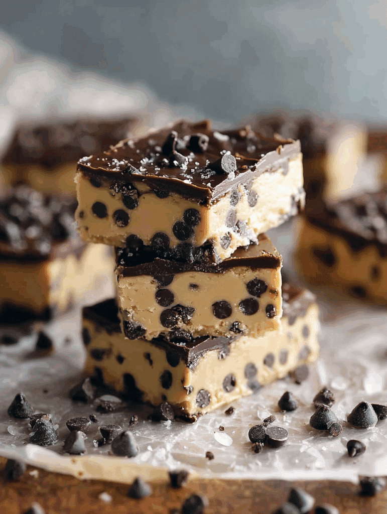No Bake Cookie Dough Bars​