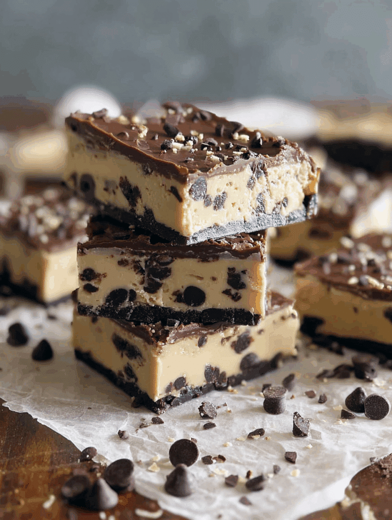 No Bake Cookie Dough Bars​