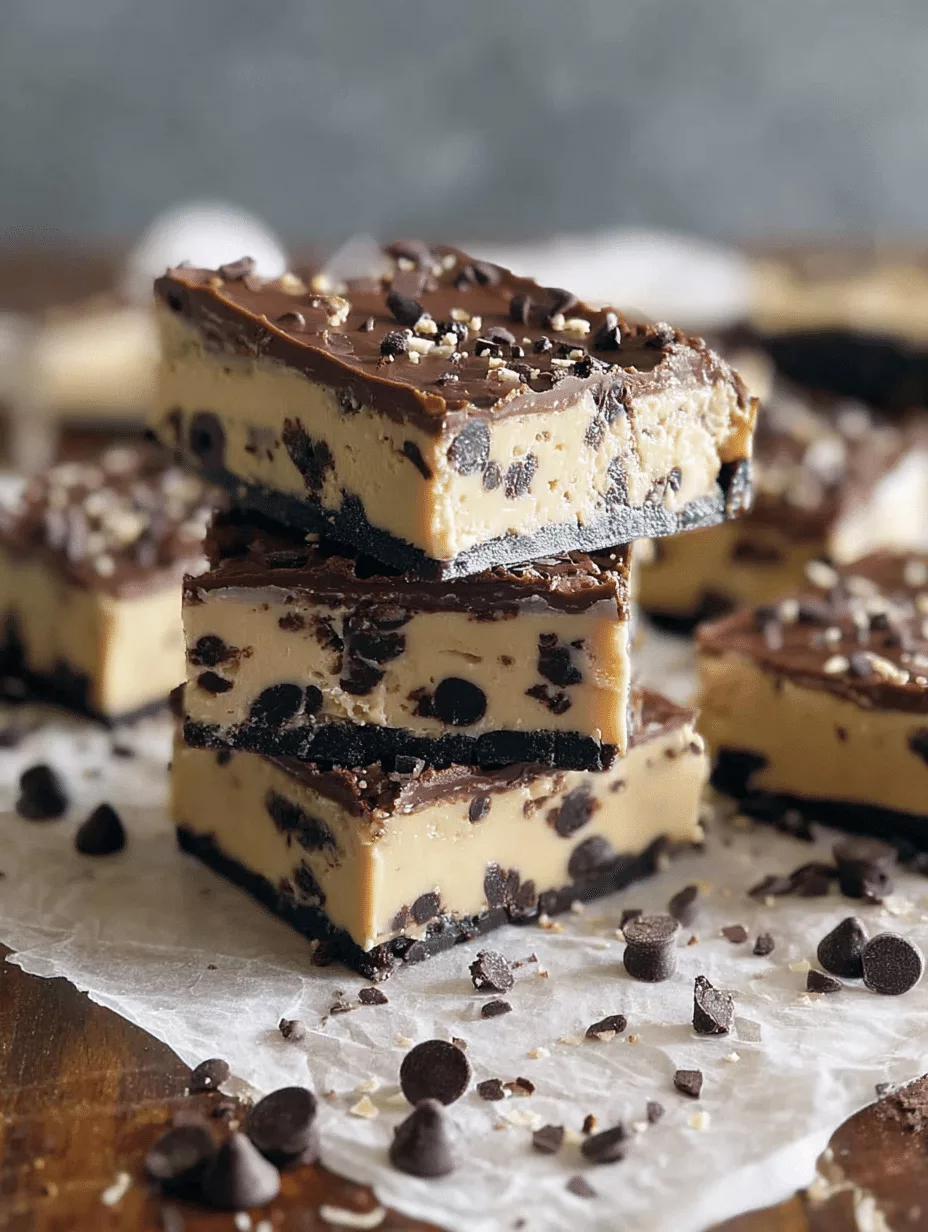 No Bake Cookie Dough Bars​
