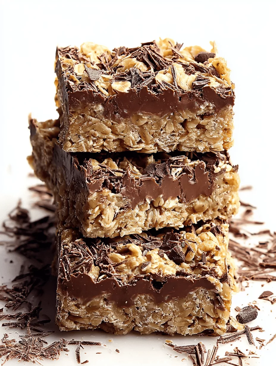 No Bake Chocolate Oatmeal Bars