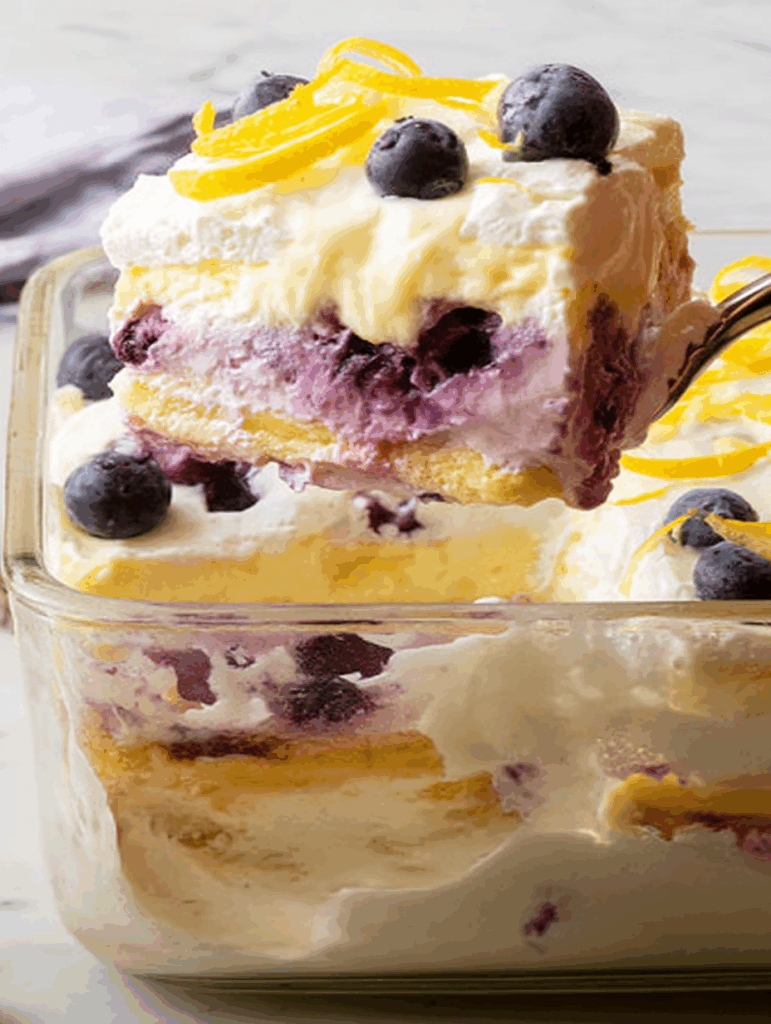 Lemon-Blueberry Cheesecake Lasagna