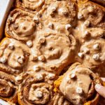 Candied Sweet Potato Cinnamon Rolls