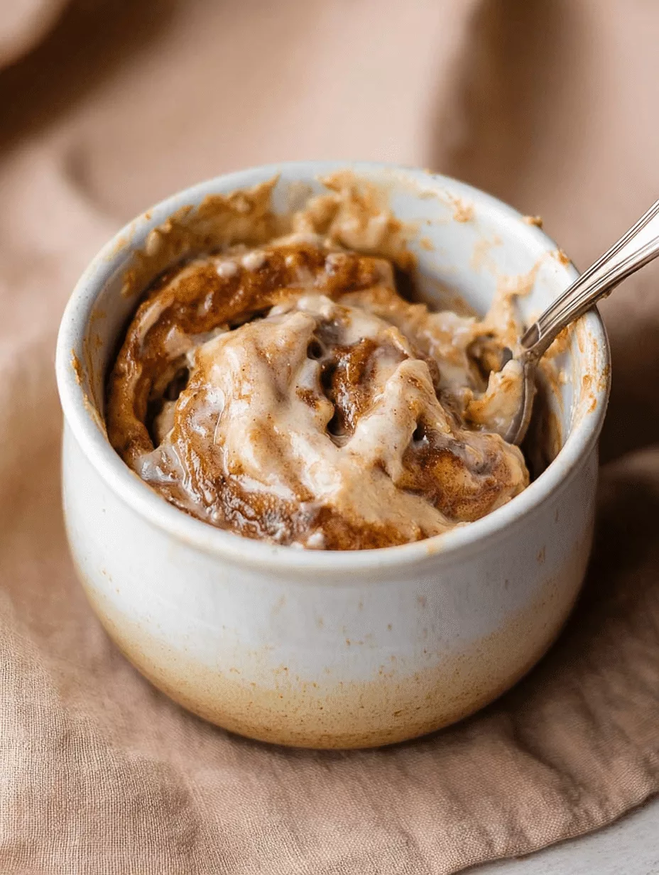 Cinnamon Roll in a Mug
