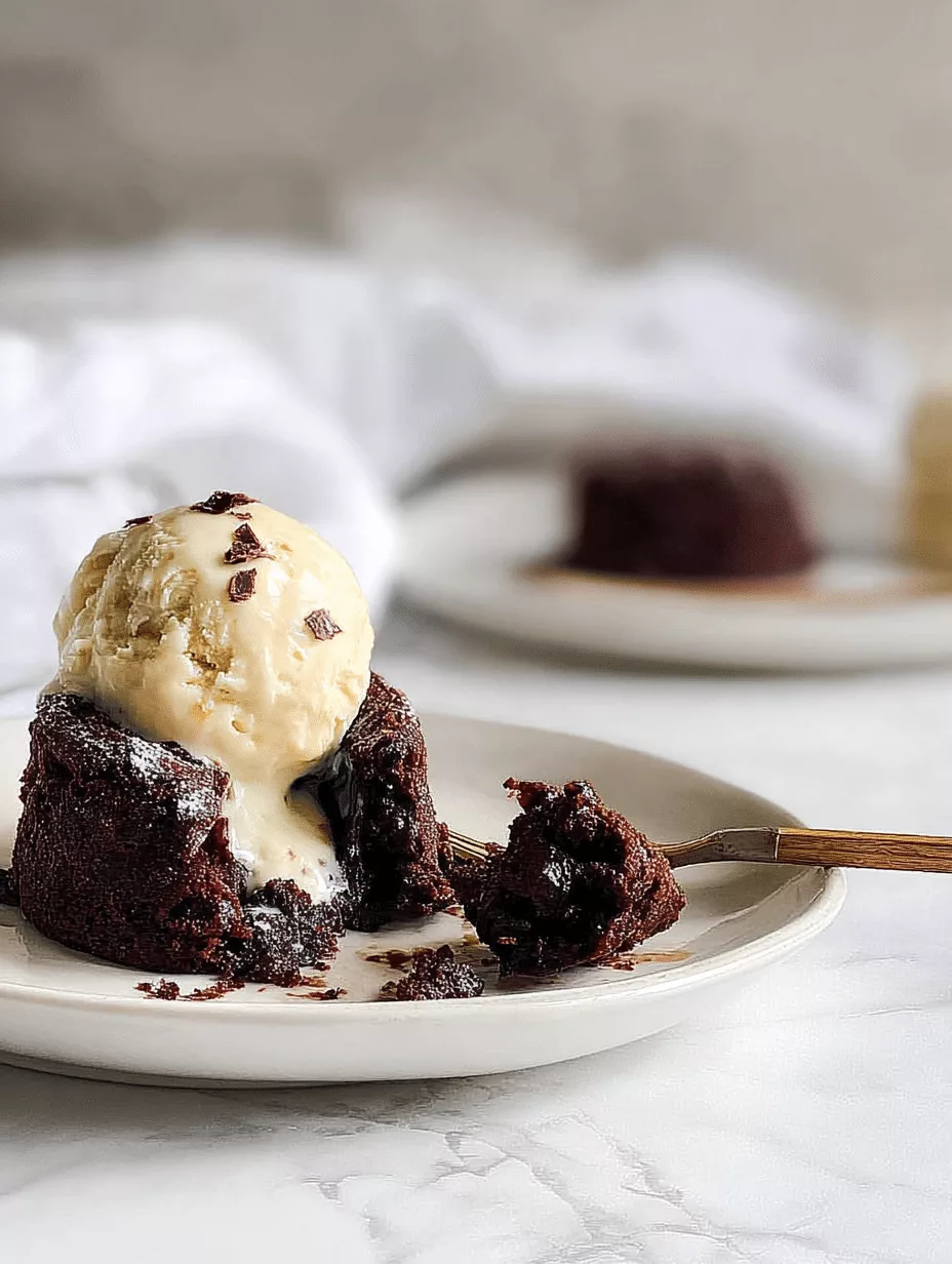 Low Calorie Chocolate Lava Cake