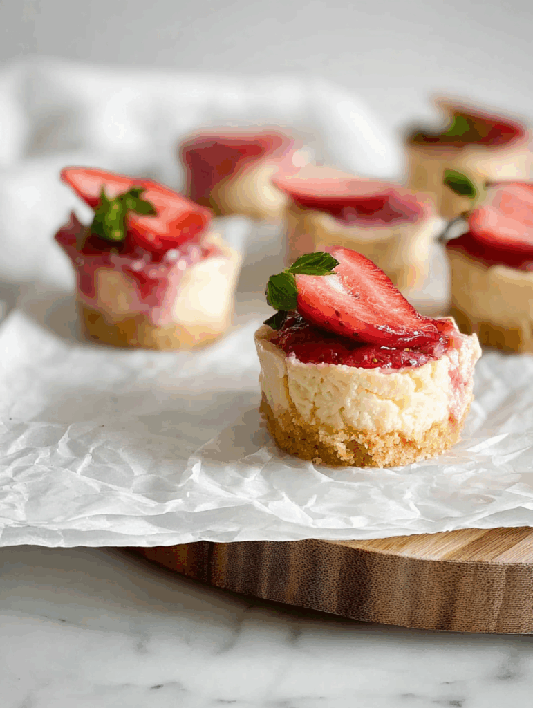 low calorie strawberry cheesecakes