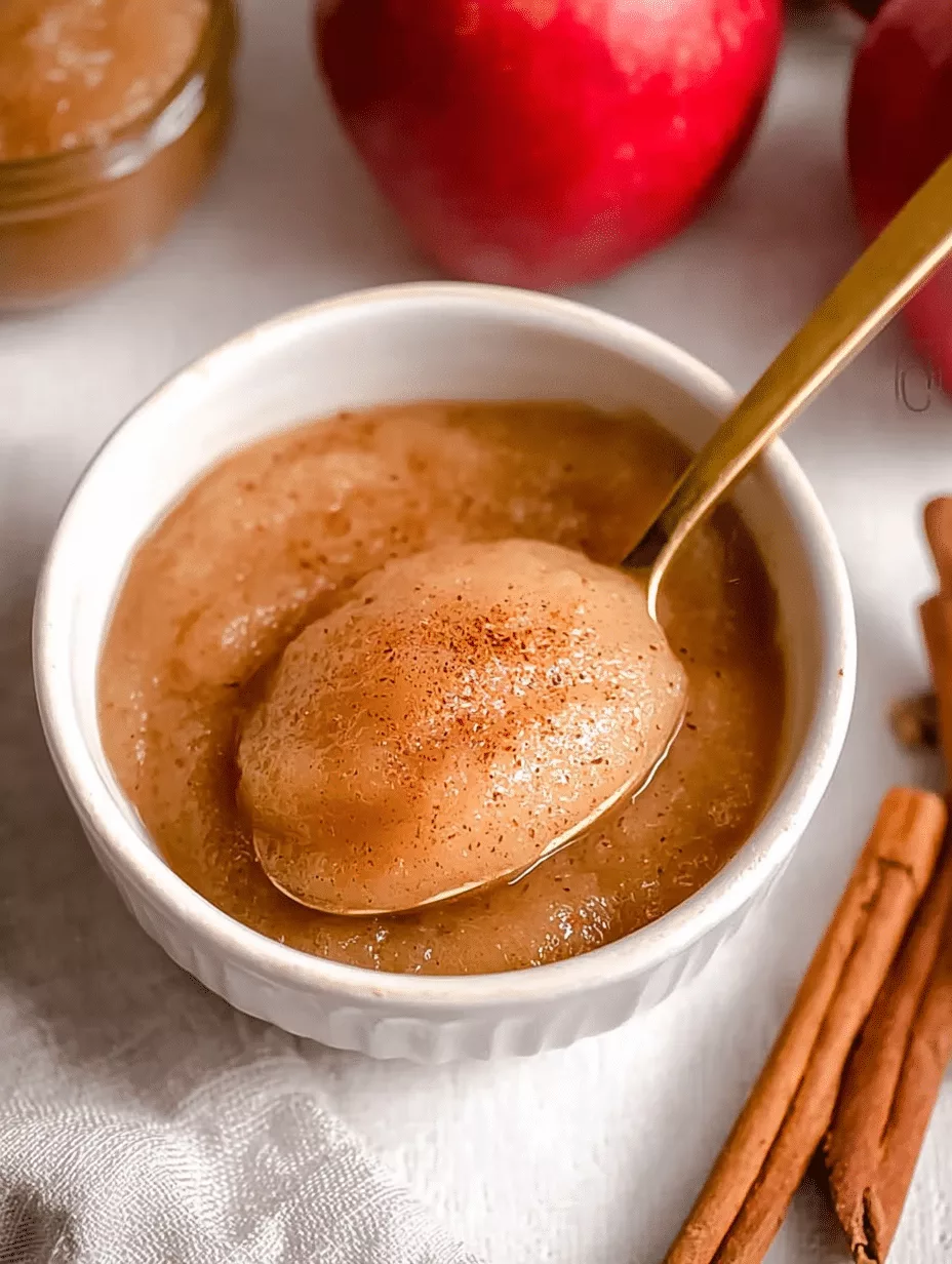 Cinnamon Applesauce (No Sugar Added)