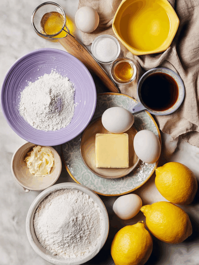 Lemon Bars Ingredients