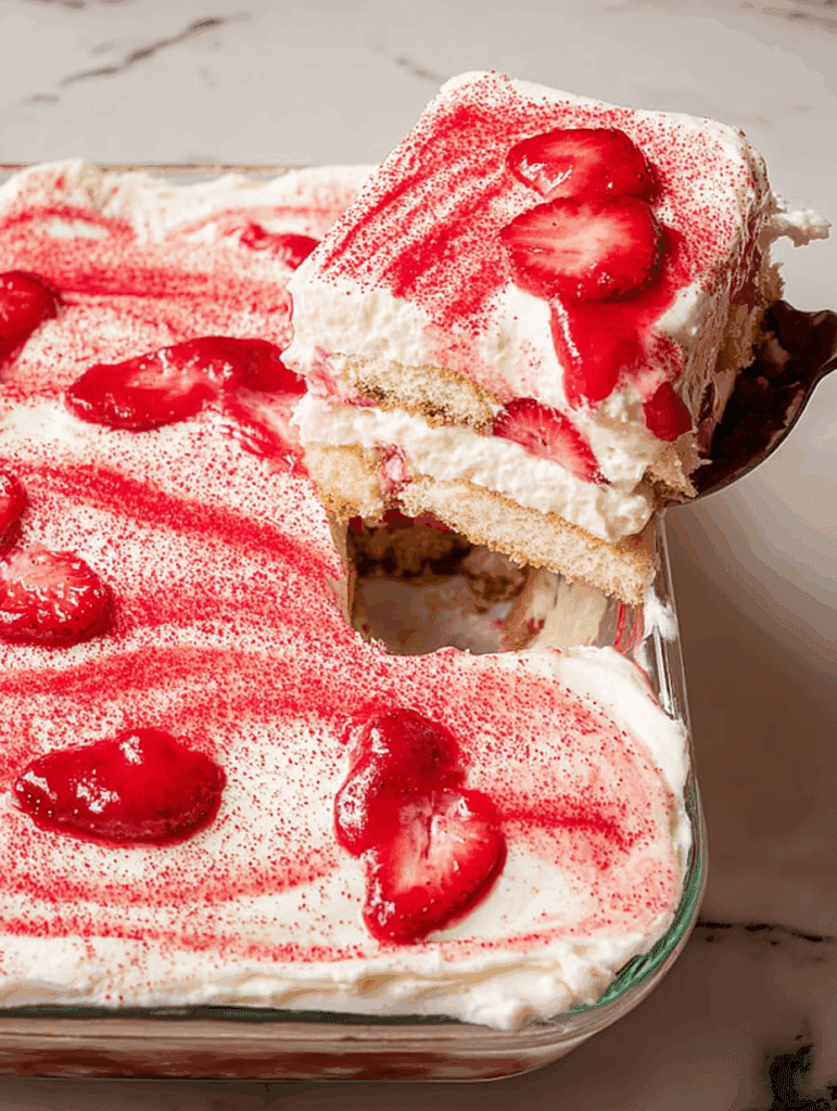 Strawberries & Cream Tiramisu