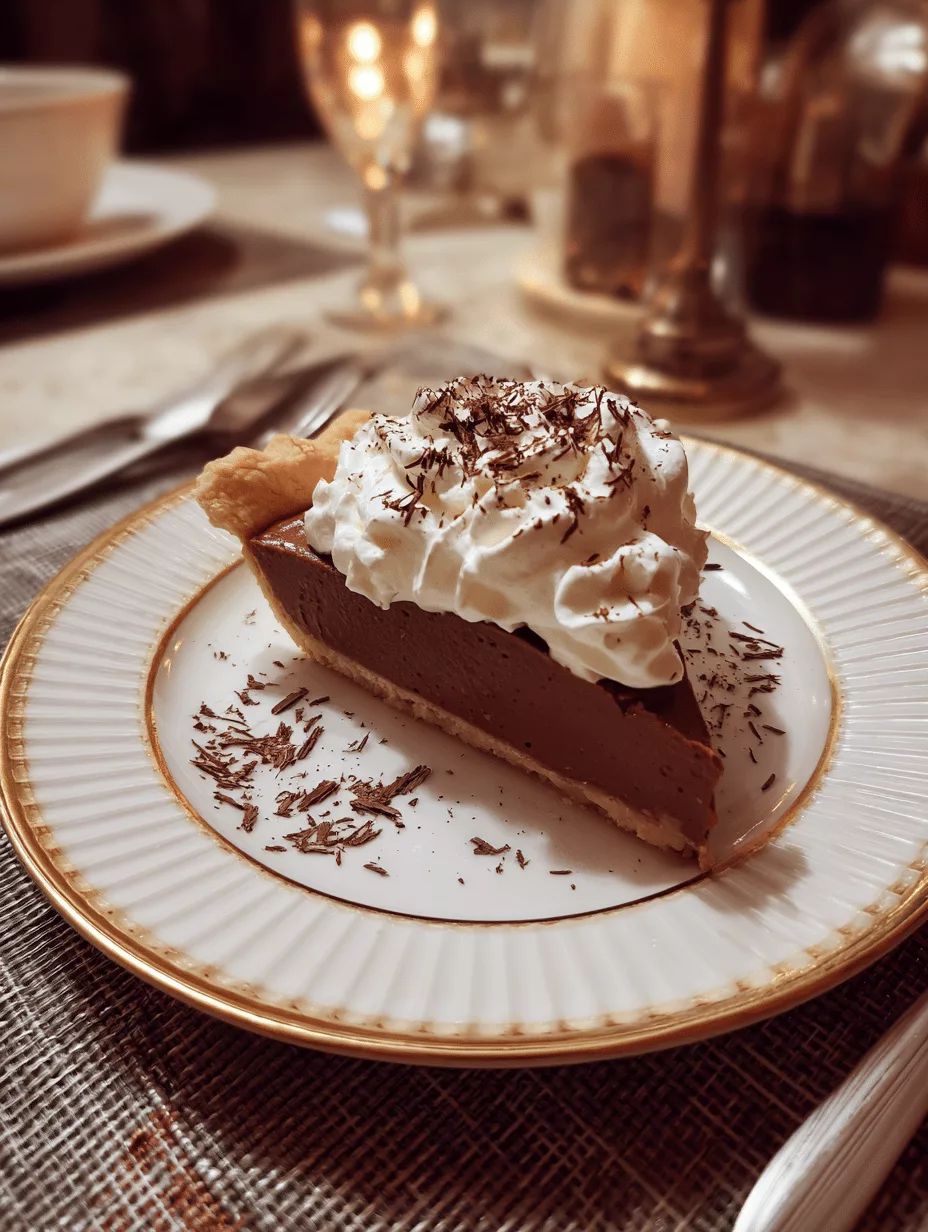 Chocolate Pudding Pie Recipe