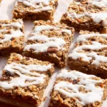 Carrot Cake Oatmeal Bars