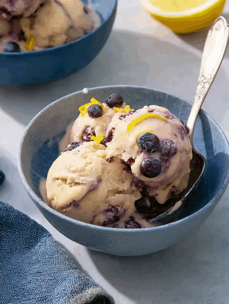 Lemon-Blueberry Nice Cream