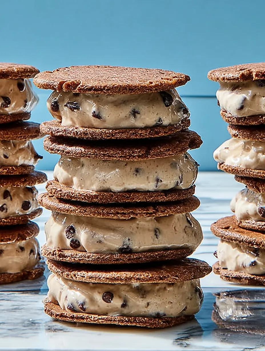 5-Ingredient Chocolate Peanut Butter Nice Cream Sandwiches