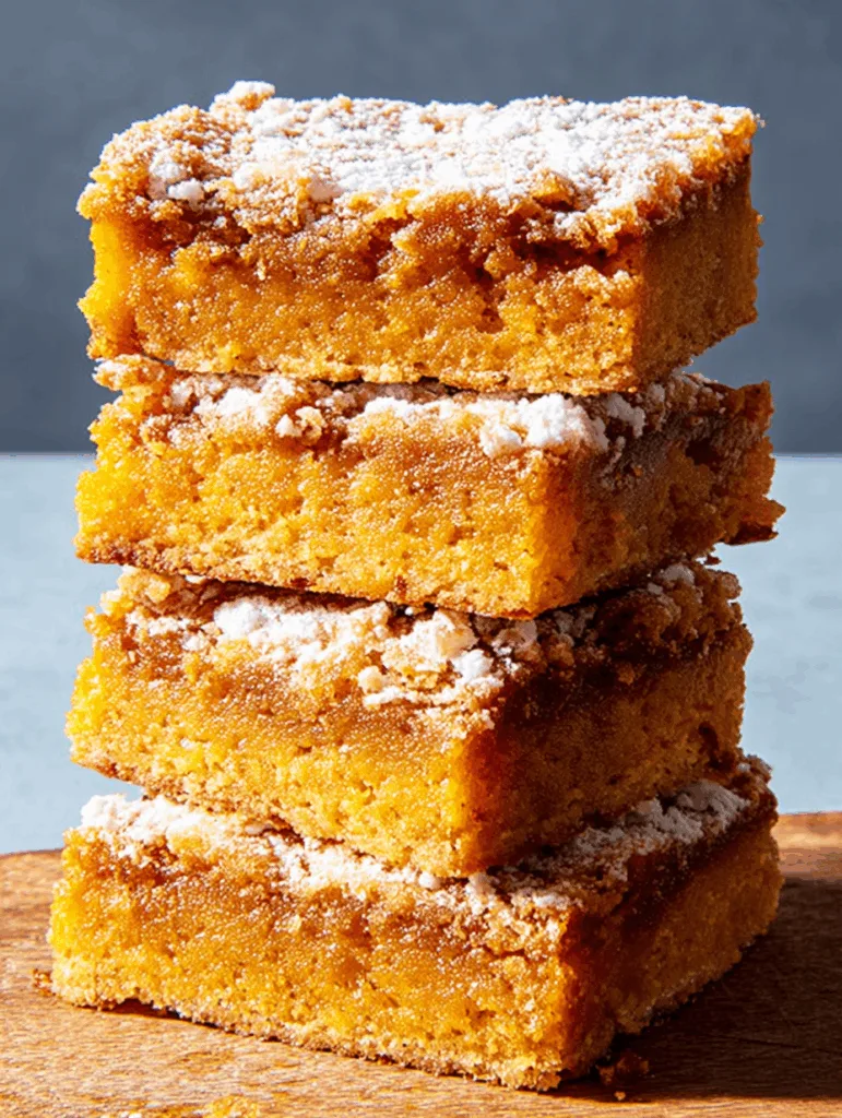 Pumpkin Spice Gooey Bars