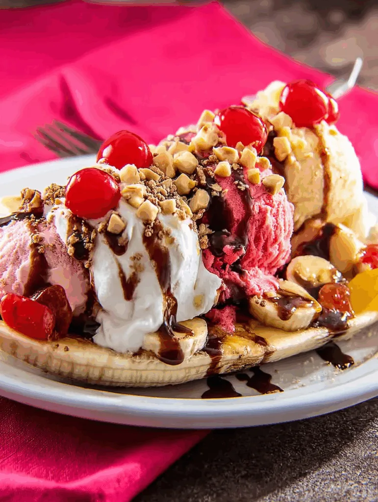 Grilled Banana Split
