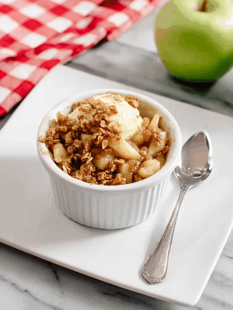 Apple Crisp for One