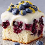 Lemon-Blueberry Poke Cake