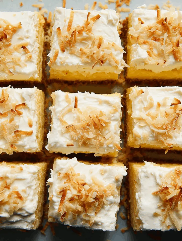 Coconut Cheesecake Bars