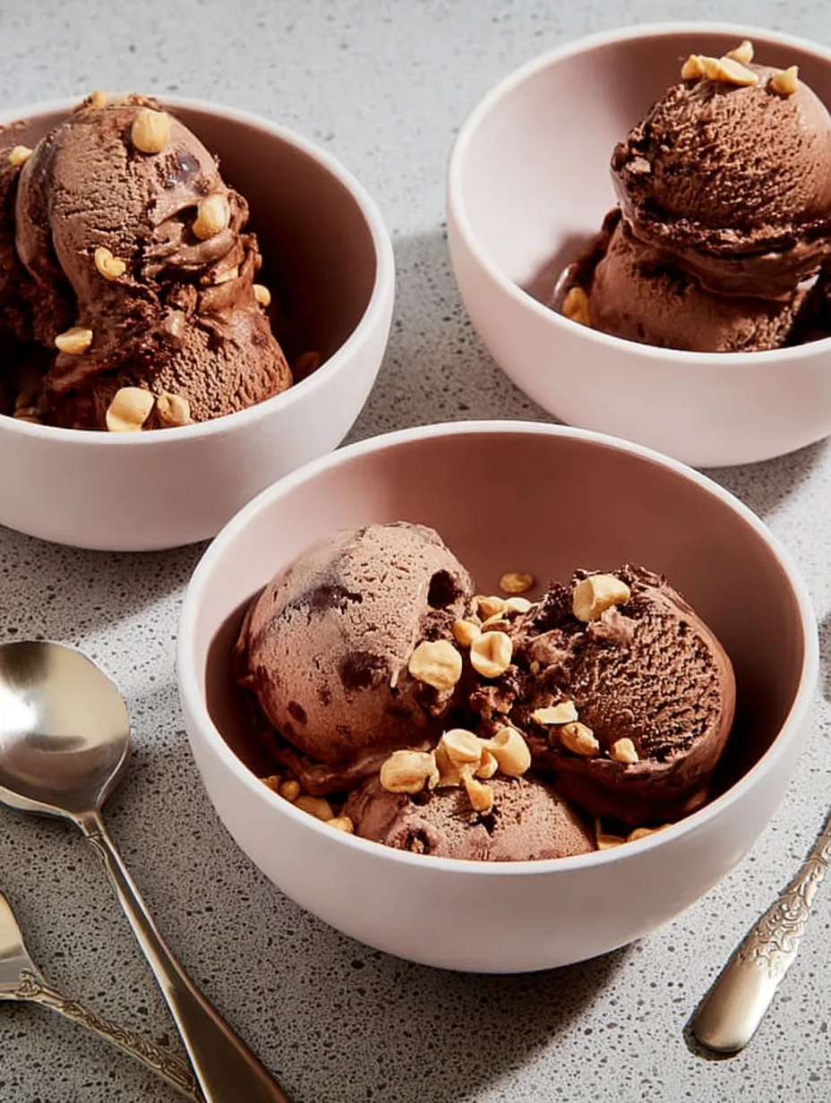 Chocolate Peanut Butter Protein Ice Cream