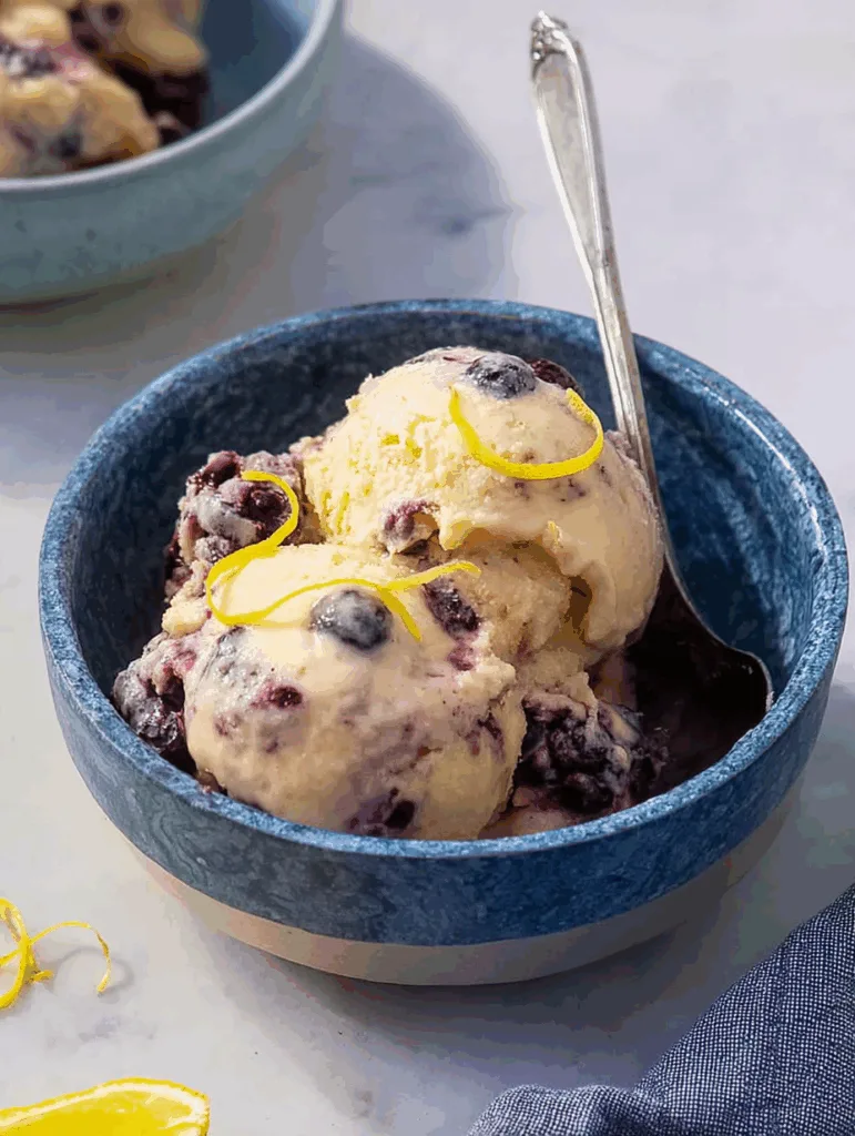 Lemon-Blueberry Nice Cream