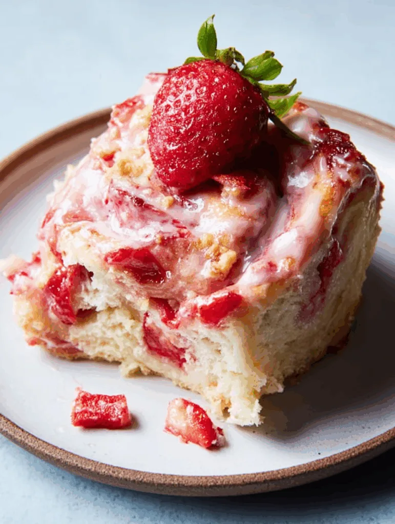 Strawberry Crunch Cinnamon Rolls