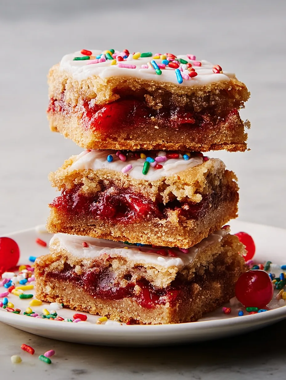 Strawberry Pop-Tart Blondies