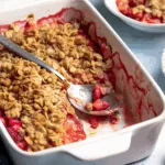 Low-Sugar Strawberry Rhubarb Crisp