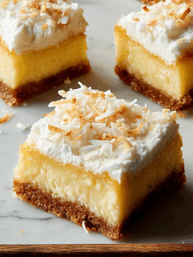 Coconut Cheesecake Bars