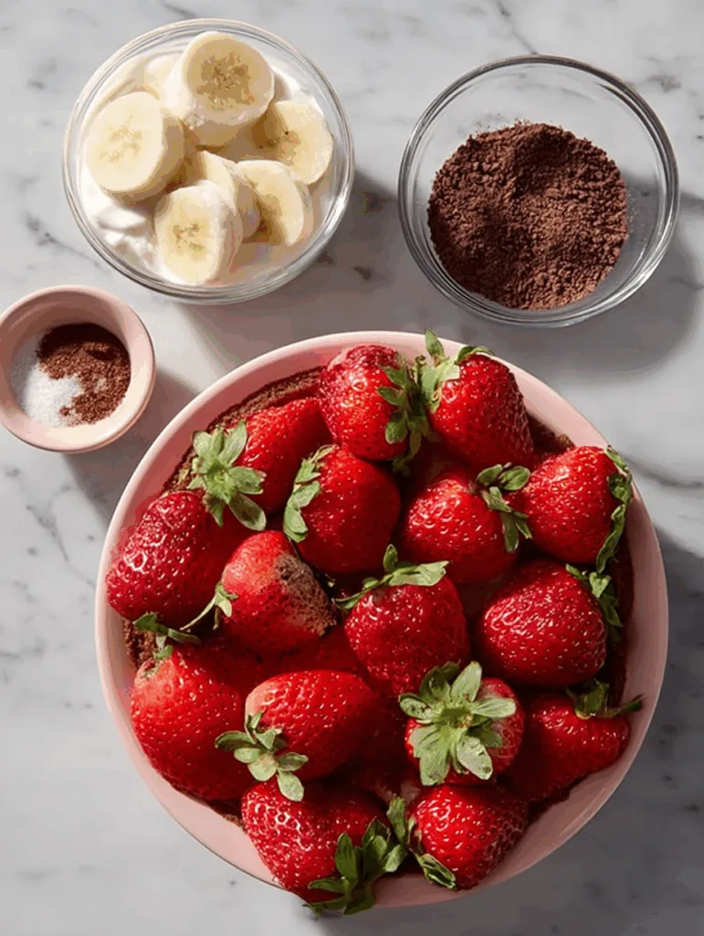 Chocolate Strawberry Nice Cream