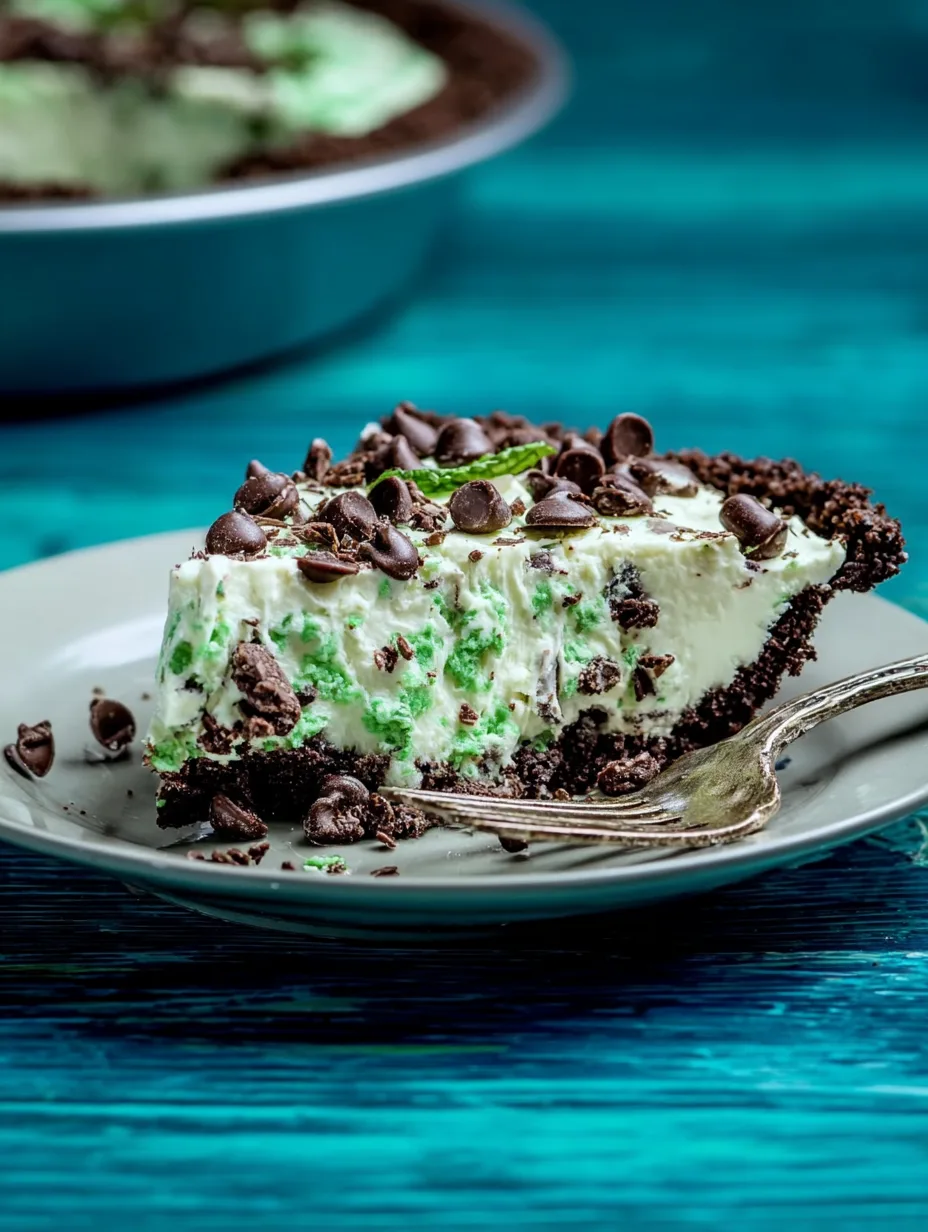 Mint Chocolate Chip Pie