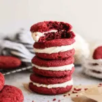 Red Velvet Cake Mix Cookies with Cream Cheese Icing