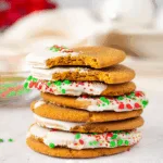 White Chocolate Dipped Soft Gingerbread Cookies