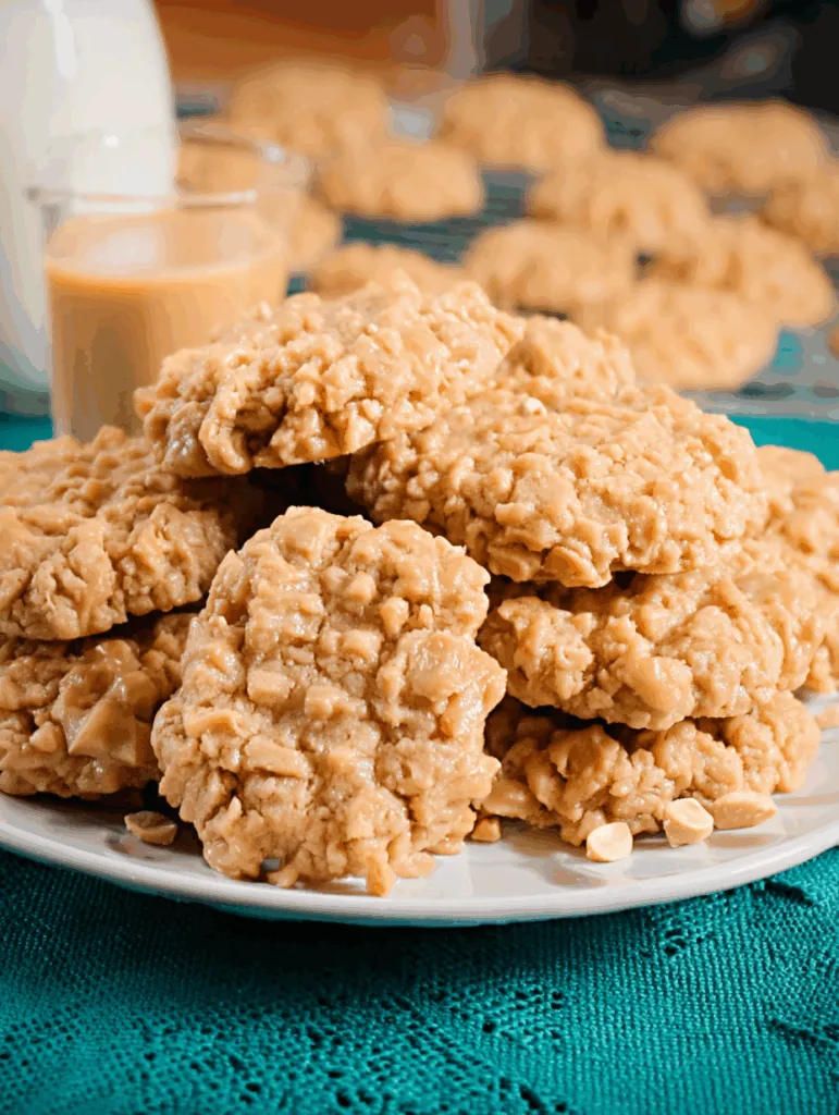 No Bake Peanut Butter Cookies
