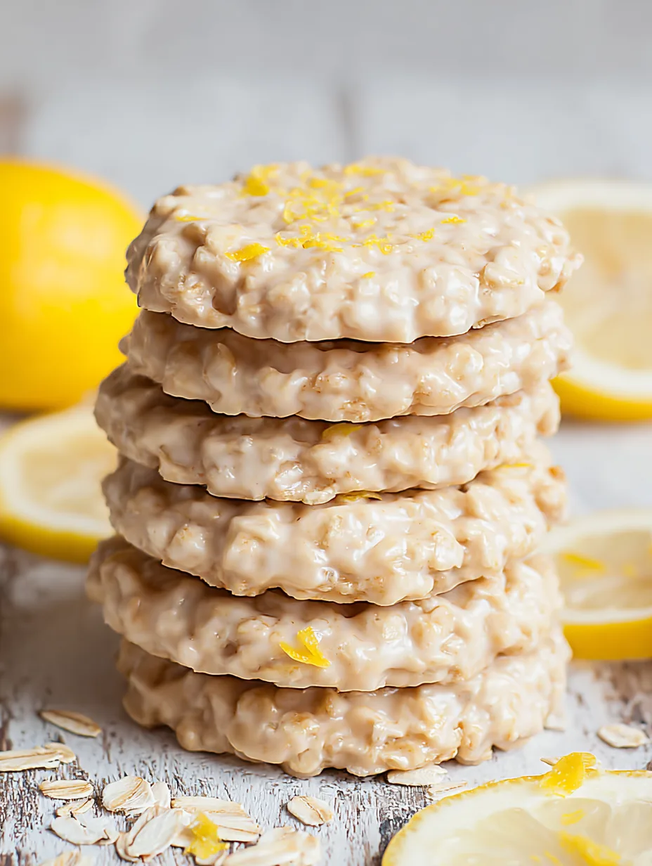 Easy Lemon No-Bake Cookies