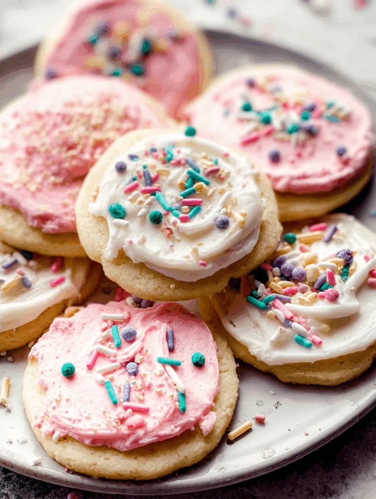 Soft Frosted Sugar Cookies