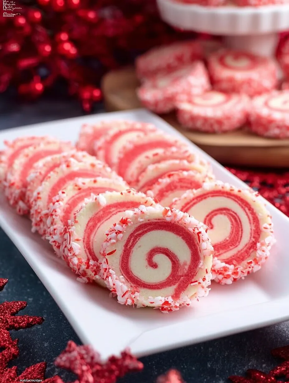 Candy Cane Swirl Cookies (Festive Red & White Edition)