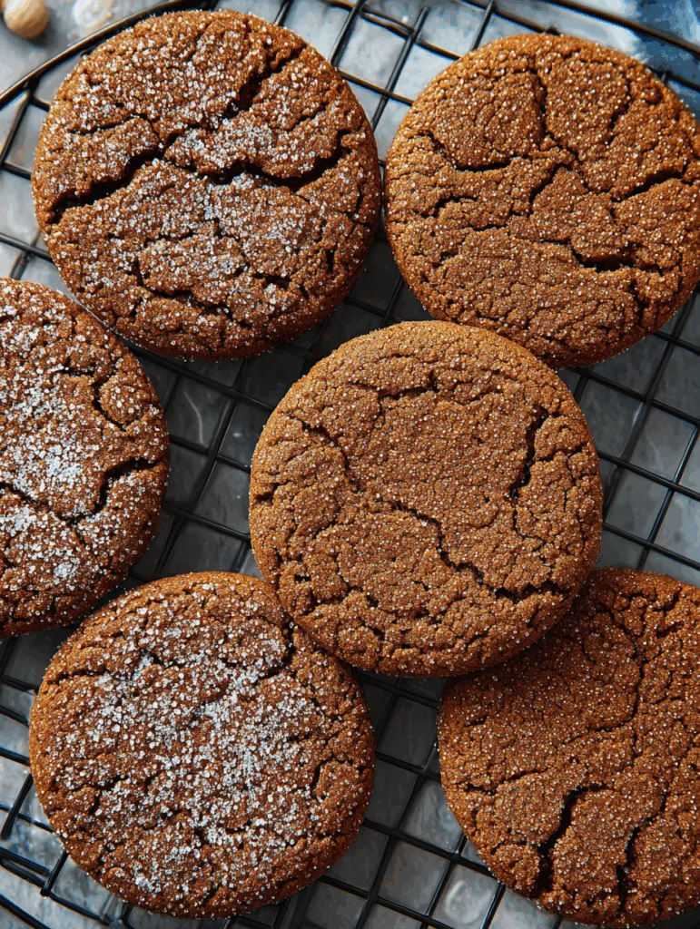 Chewy Molasses Gingersnap Cookies