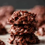 Chocolate Peanut Butter No Bake Cookies