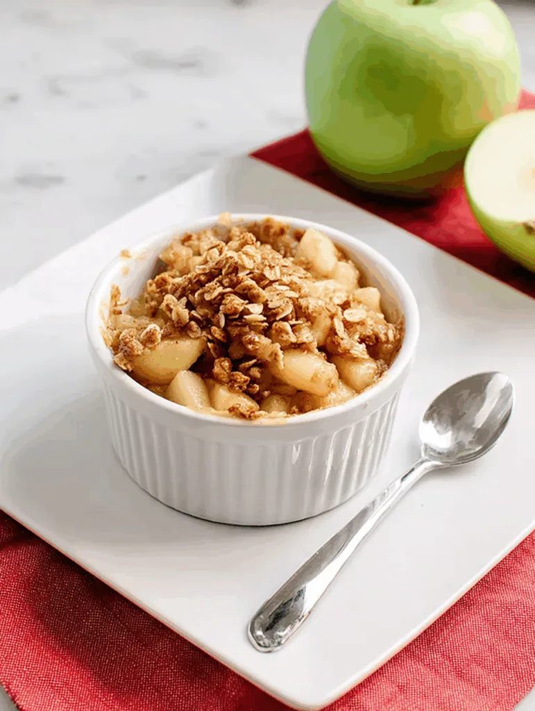 Apple Crisp for One