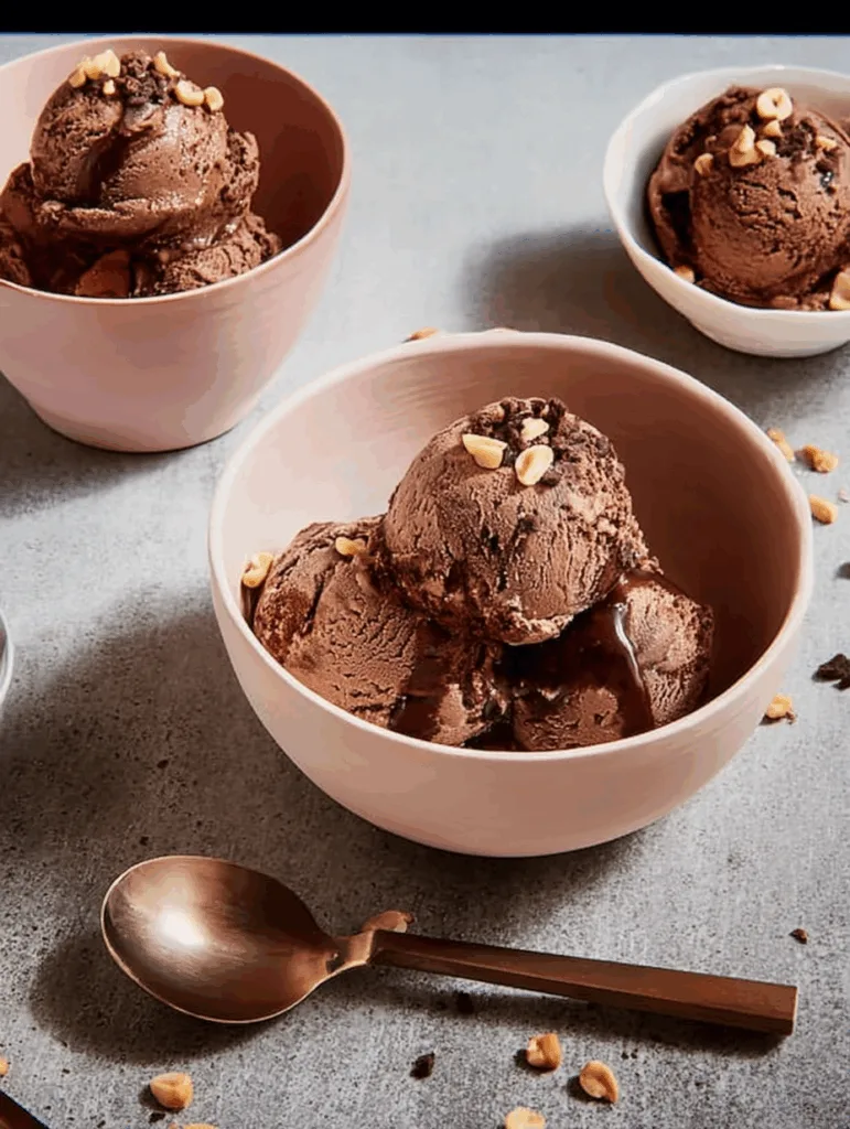 Chocolate Peanut Butter Protein Ice Cream