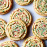 Confetti Crunch Crinkle Cookies
