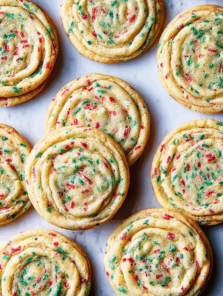 Confetti Crunch Crinkle Cookies