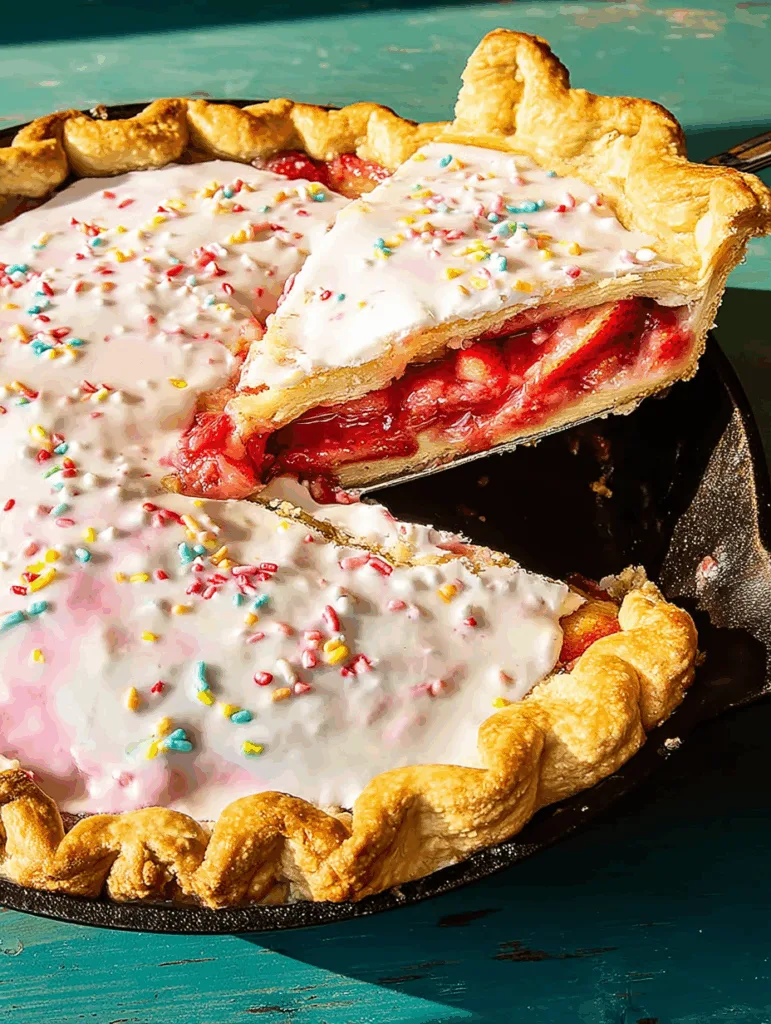 Strawberry Pop-Tart Skillet Pie