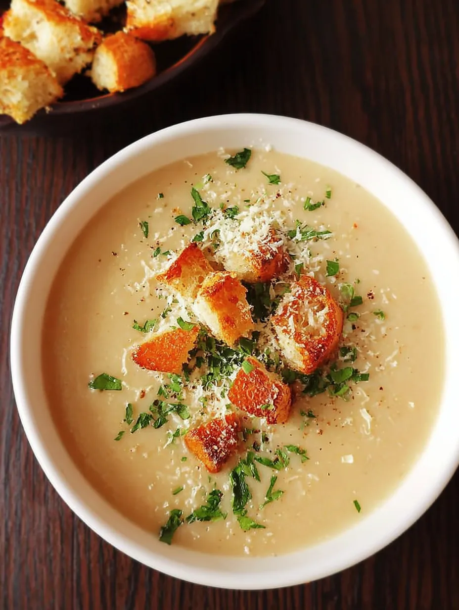 Garlic Bread Soup