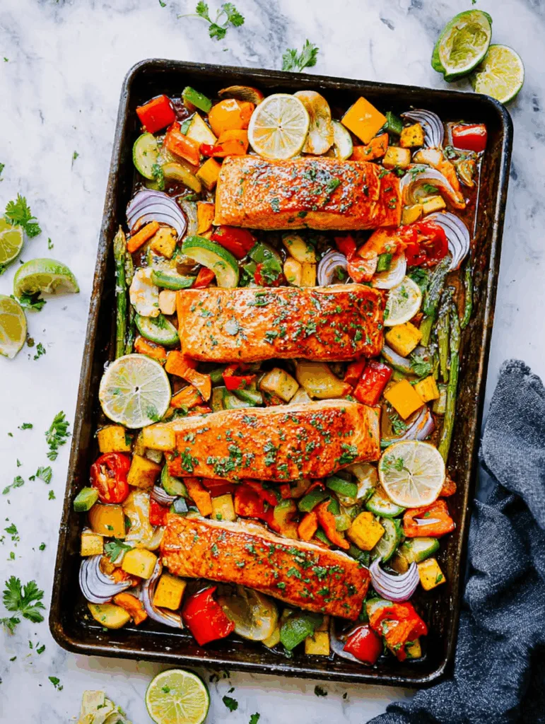 Lazy Sheet Pan Salmon with Veggies