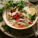 Vietnamese Chicken Pho soup (Pho Ga)