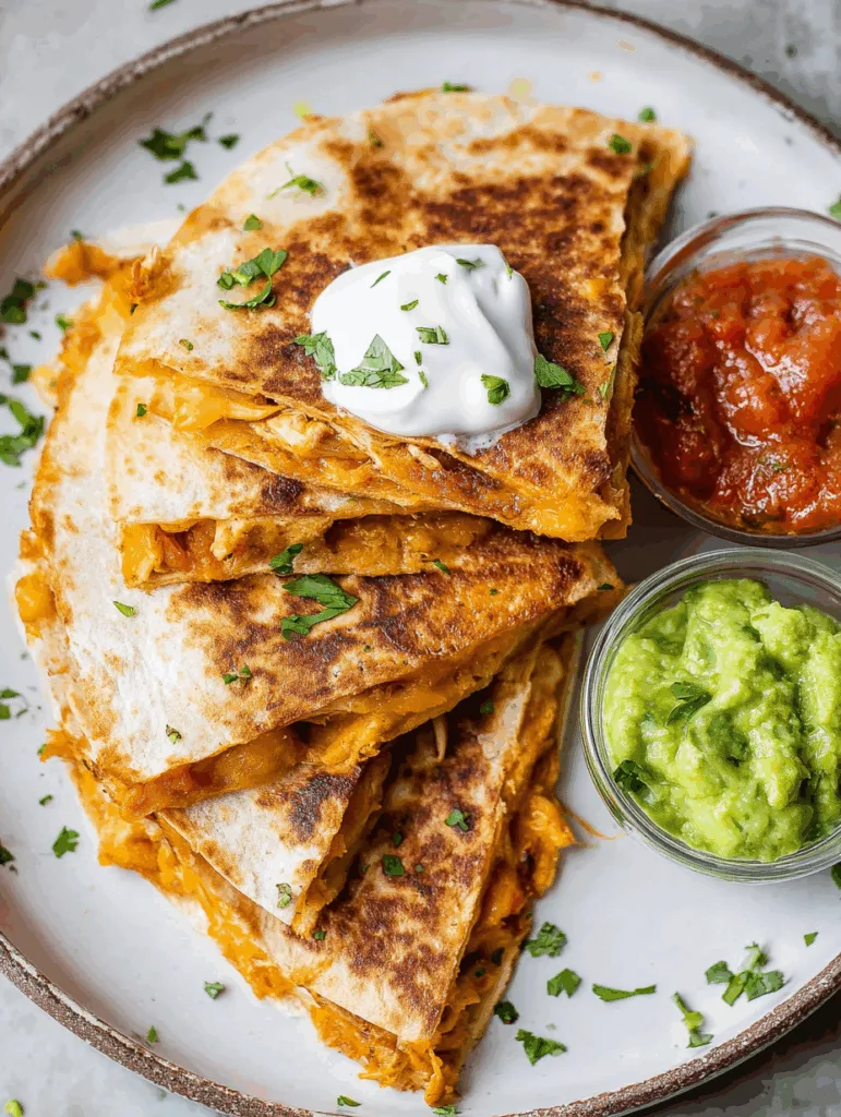 Cheesy Chicken Quesadillas