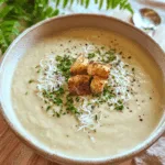 Roasted Garlic Potato Soup